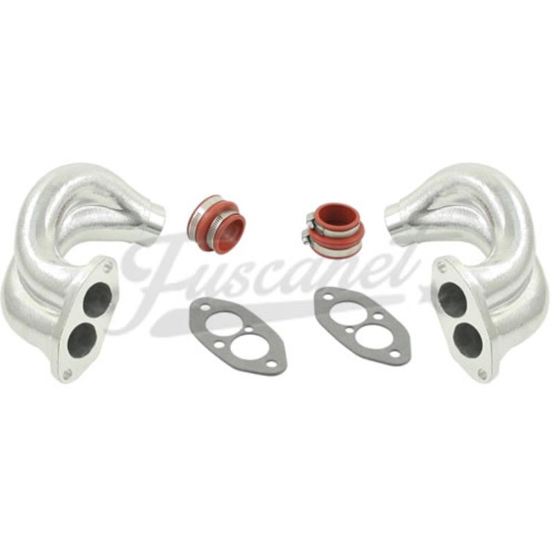 Adaptadores admisión aluminio doble boca Racing carb central alemán