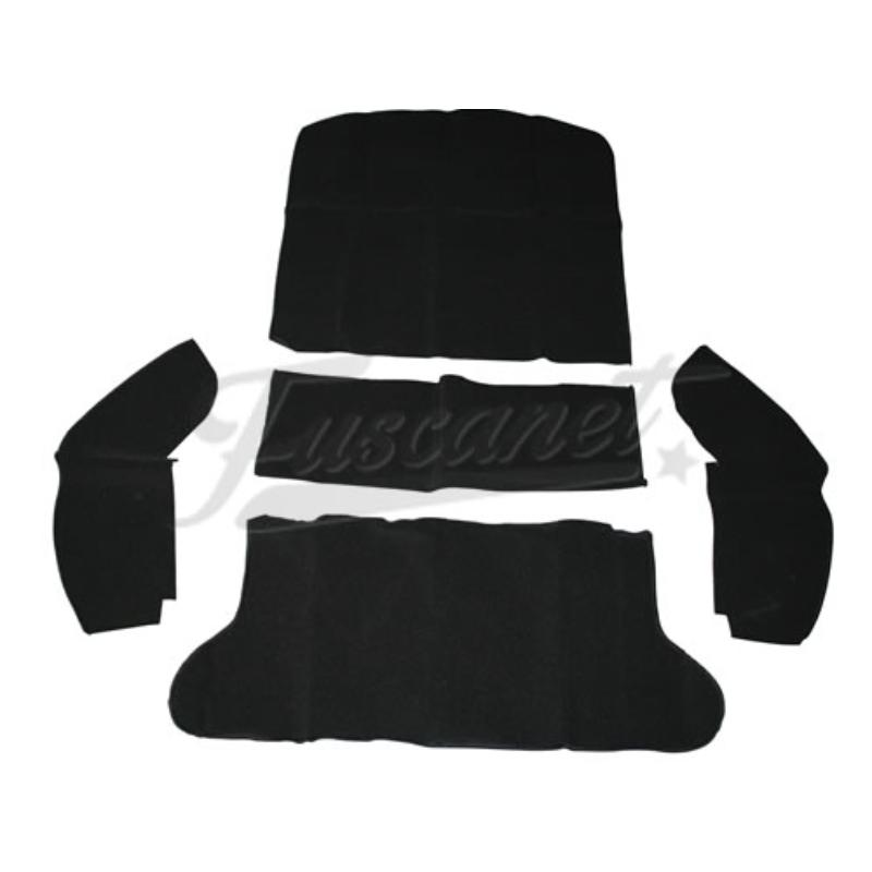 Alfombras, parte cargo o guardabultos, 65-72 negra EMPI deluxe