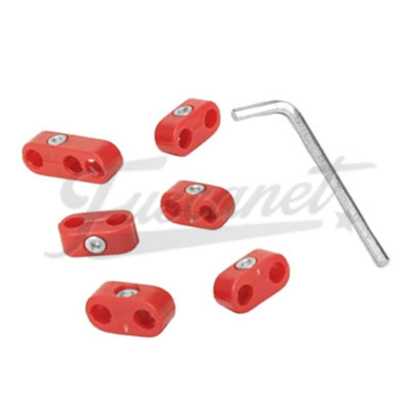 Separador cables Bujias EMPI 7mm Rojos