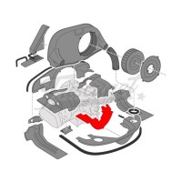 Chapa Bajo Polea Negra VW Kombi Fusca EMPI