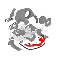 Chapa fondo motor cromada calentador EMPI