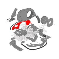 Chapa VW Fusca Kombi Frente Motor Negra EMPI