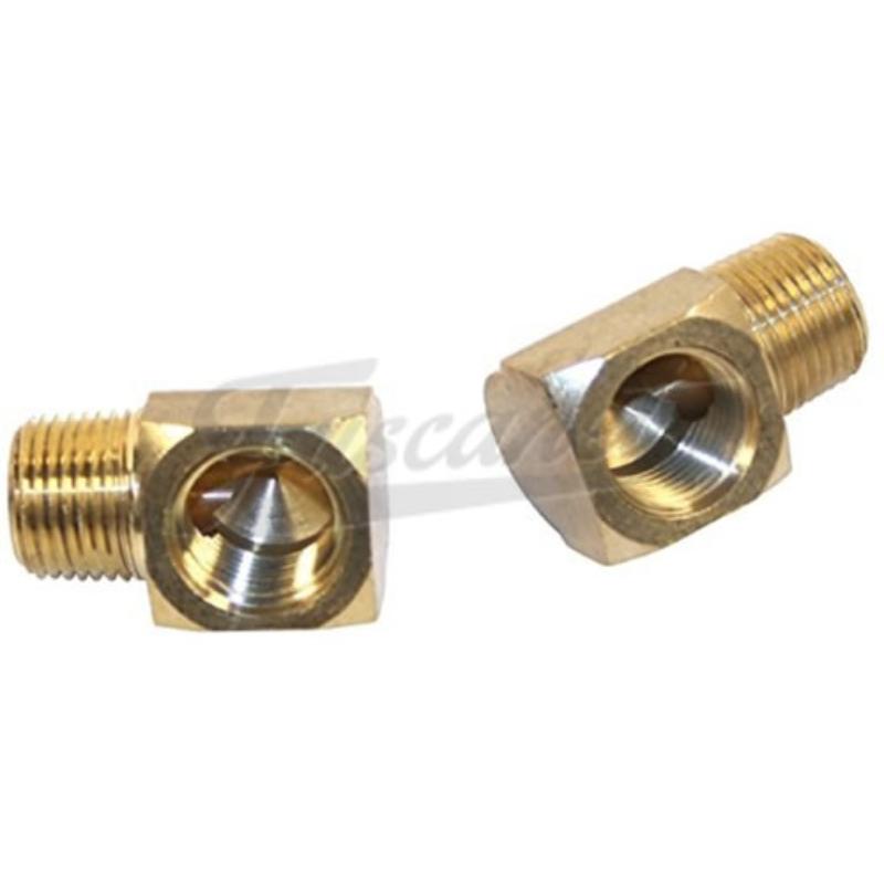 Codo bronce para full flow 1/2