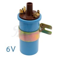 Bobina encendido EMPI Azul 6v Epoxy con soporte Bobina encendido EMPI Azul 6v Epoxy con soporte