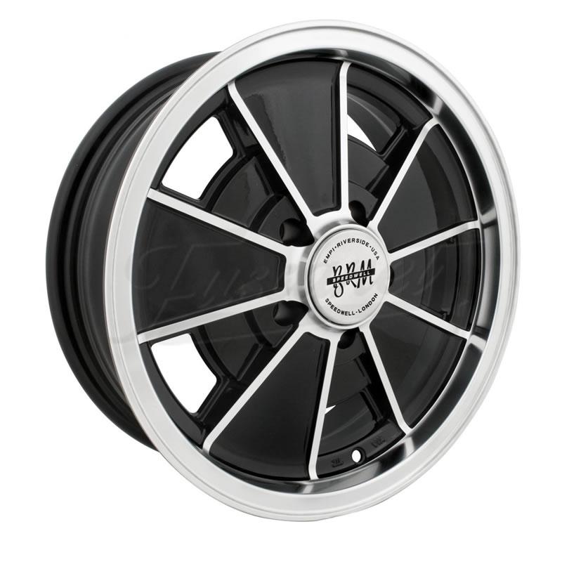 Llanta Empi BRM negra brillante 5.5 17 ,5x112