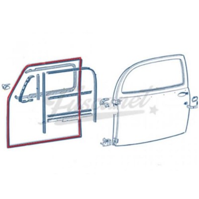 Goma Burlete puerta VW Escarabajo ../77 boton
