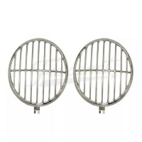 Protector Rejilla Inox optica farol tipo hella Fusca y 356