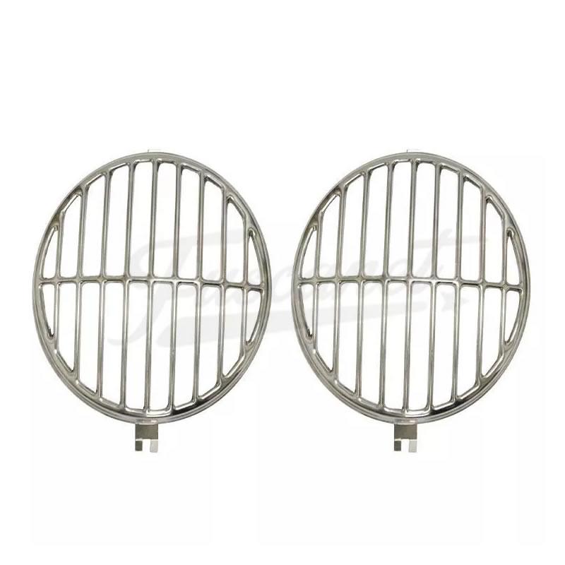 Protector Rejilla Inox optica farol tipo hella Fusca y 356