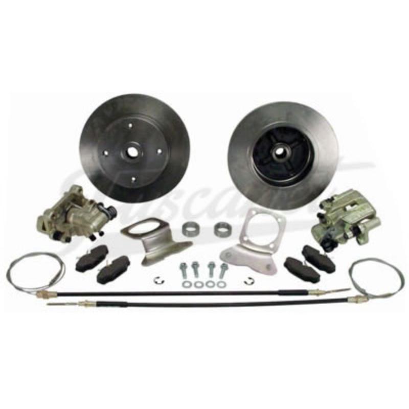 Kit freno de discos trasero con freno mano 4x130 