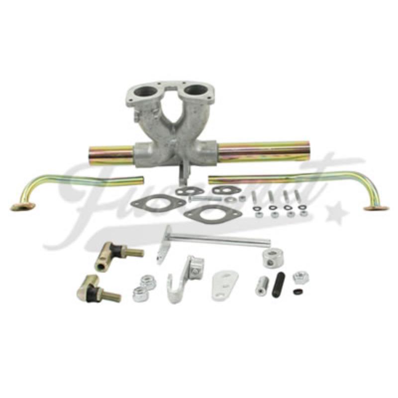 Colector de admisión para Weber central, kit