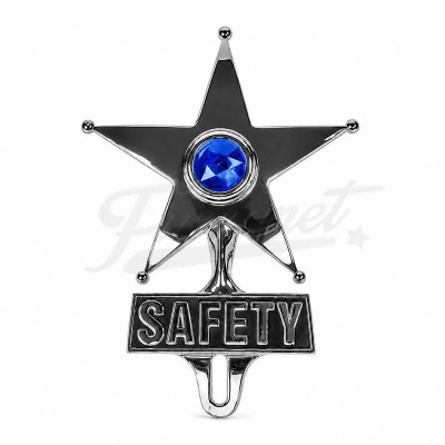 Emblema Estrella de Seguridad Azul