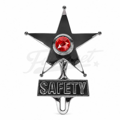Emblema Estrella de Seguridad Roja