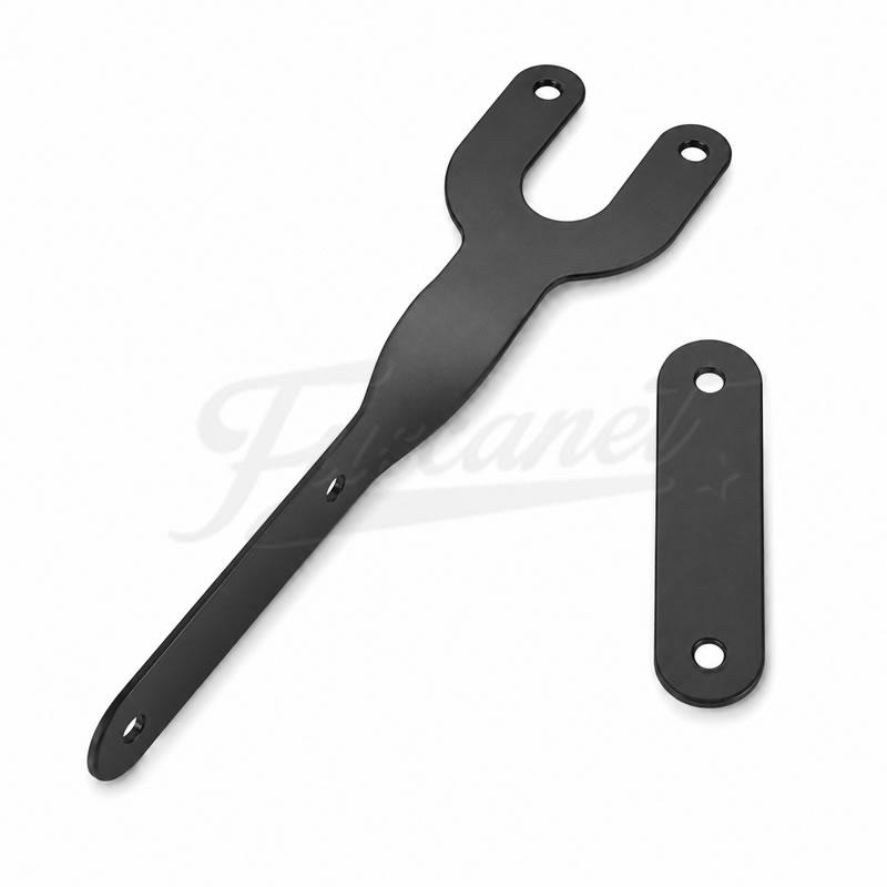 Soporte luz stop trasera Negro PowderCoat Soporte luz stop trasera Negro PowderCoat