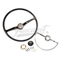 Volante original EMPI negro completo Escarabajo 63-71