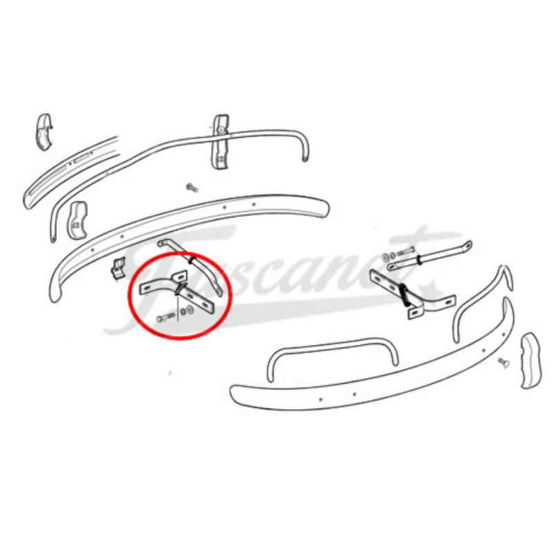 Soporte paragolpes delantero hasta 67
