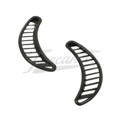 Rejillas de ventilación trasera plásticas negras