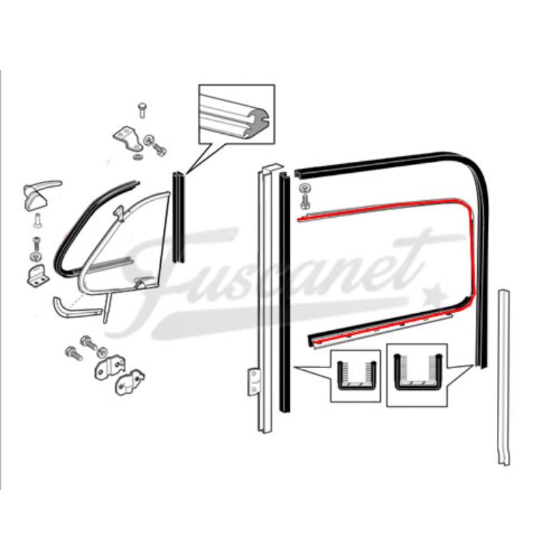 Marco ventanilla derecho Fusca brasilero
