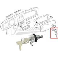 Cerradura de guantera con llave Fusca 52-67