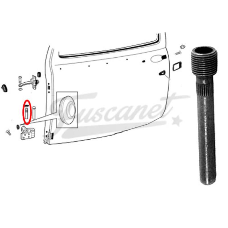Perno Bisagra Puerta Rosca Espejo VW Fusca viejo Perno Bisagra Puerta Rosca Espejo VW Fusca viejo