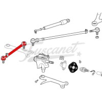 Barra dirección izquierda Escarabajo con rótulas.