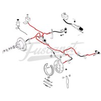 Línea Caños Metal Completa freno VW Fusca todos Línea Caños Metal Completa freno VW Fusca todos