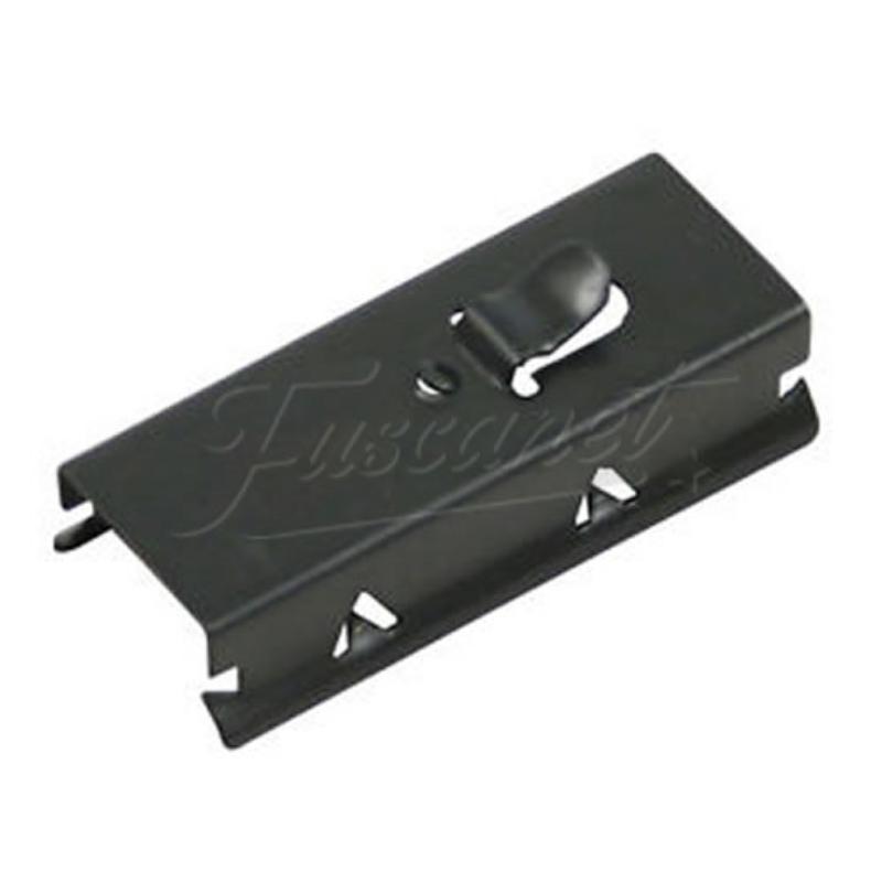 Clip para coliza o canaleta de vidrio