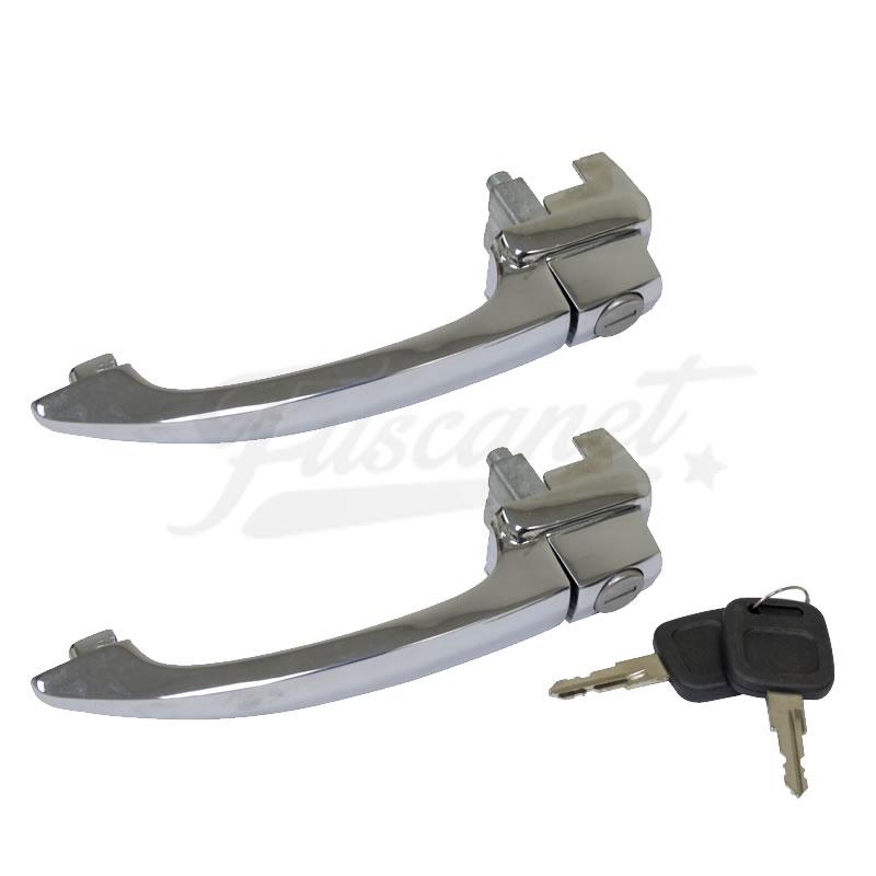 Kit manijas Escarabajo ../77 cromada misma llave