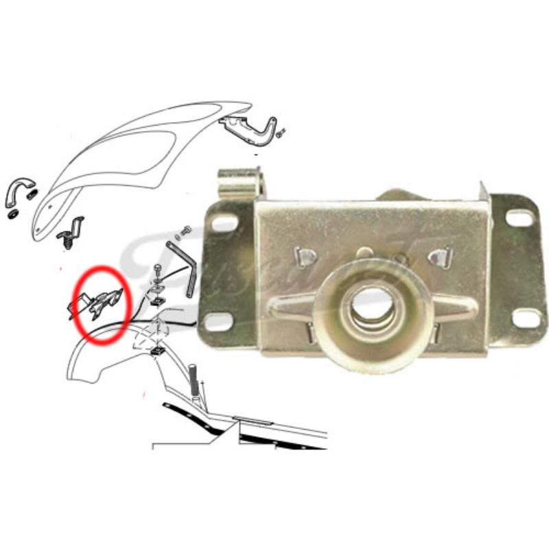 Cierre inferior capot / baúl Escarabajo Hasta 1967