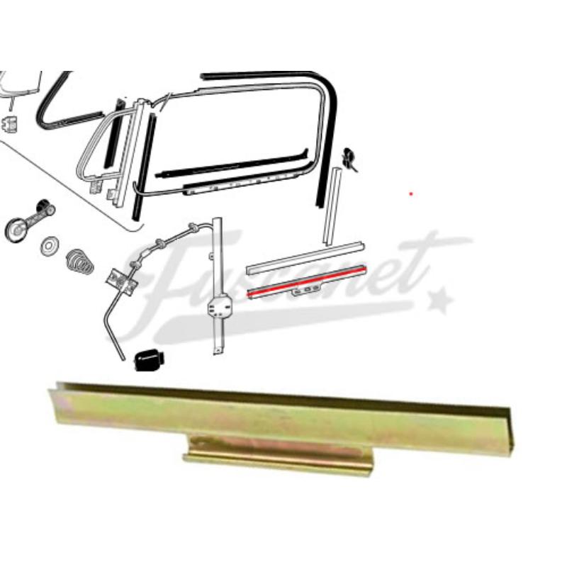 Guía soporte vidrio ventana Escarabajo - Par